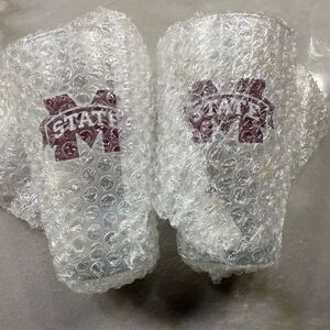 2 Mississippi State Logo Glass Tumblers